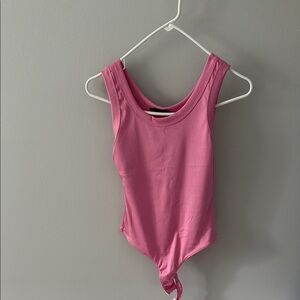 Pink Sleeveless Bodysuit